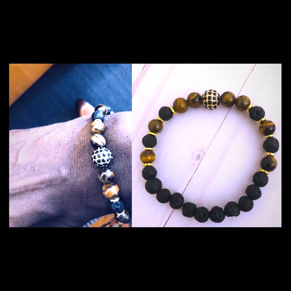 Luxury Natural Stone Bead Bracelet Set.